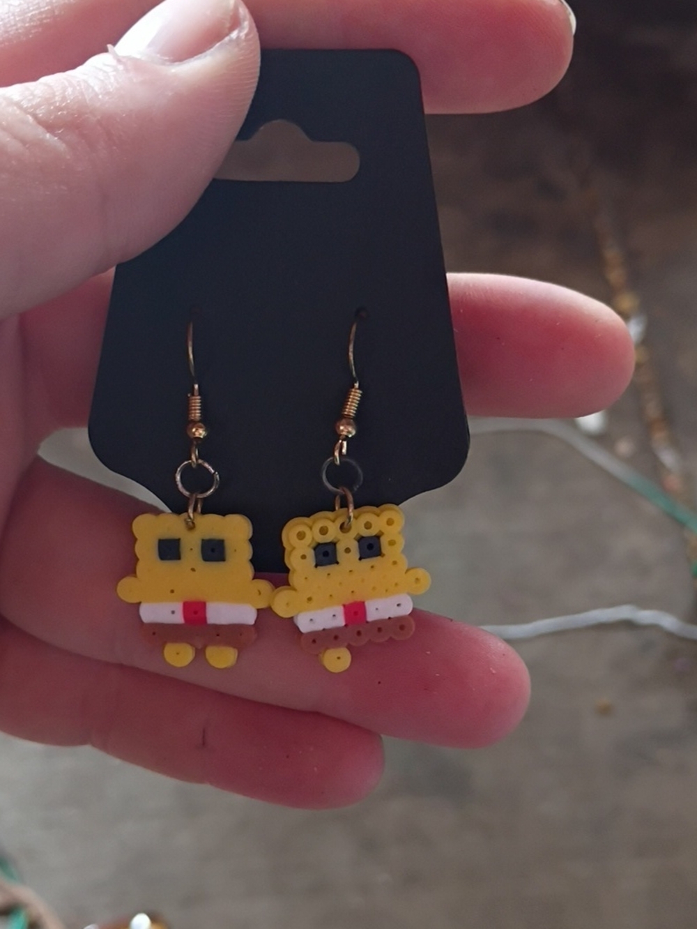 Cute Spongebob Earrings | Handmade & Hypoallergenic